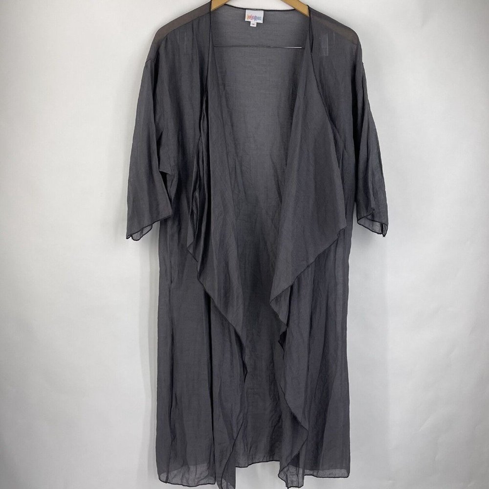 Lularoe Open Front Cardigan Womens Medium M Sheer Lightweight Drape